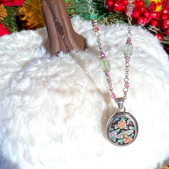 Brighton FLUTTER FANTASY Butterfly Flower BeeNecklace Bracelet Earrings RARE - Picture 7 of 17